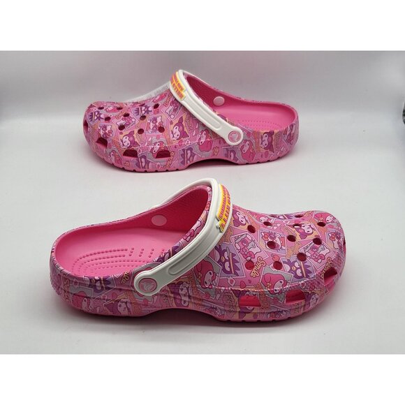 Crocs Hello Kitty‎ Classic Clog Womens Size 12 Pink 208527 680 - Picture 4 of 10